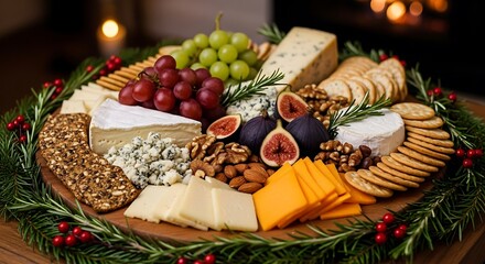 Gourmet Cheese and Cracker Platter.