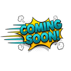 Dynamic 'Coming Soon' Comic Teaser Illustration