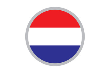 Fototapeta premium netherland round flag vector design