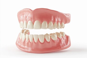 Obraz premium Dental implant positioned securely in the jaw surrounded by natural teeth demonstrating effective oral restoration