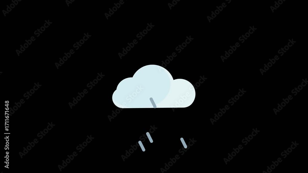 Poster modern technology rainbow cloud motion graphics ideal for marketing projects and backgrounds. digita