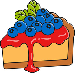 cake with berries