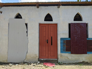 Fototapeta premium simple small mosque in the village