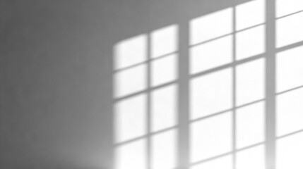 Rectangular window shadow with sunlight pattern, isolated on transparent cutout background