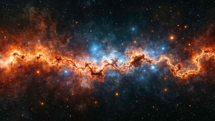 Obraz premium The artistic image of the nebula