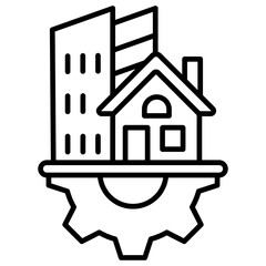 Infrastructure Outline Icon