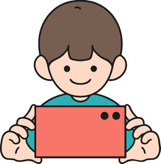 a blogger who takes pictures with a smartphone