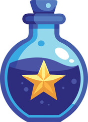 Magical Potion Bottle with Star