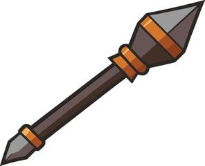 Ornate Medieval Spiked Mace Weapon