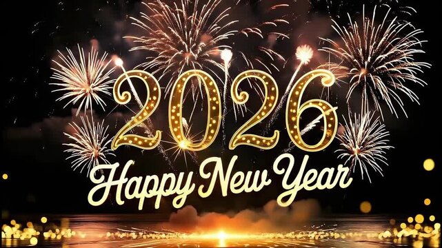 happy new year 2026 fireworks