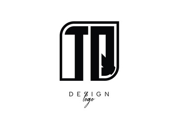 TQ Block Monogram Logo – Bold Geometric Lettermark in Rectangular Style for Modern Branding & Identity