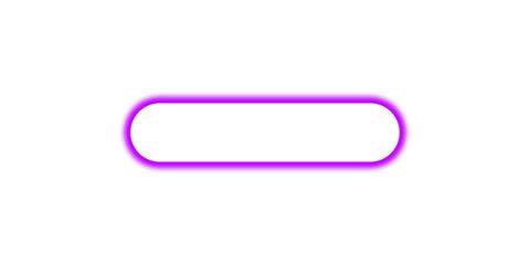 Minimal button with a purple neon light sparkle isolated on transparent background. Design elements PNG	