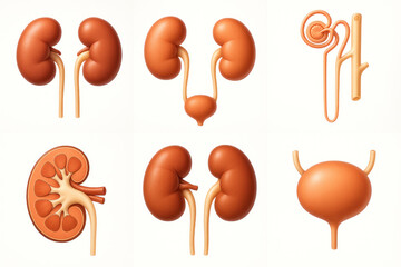 Anatomy of the human kidney, renal, and urinary system