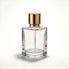 Luxury Perfume Bottle with Golden Cap