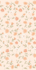Assorted Hand painted Watercolor Floral Patterned Decorative Paper Collection