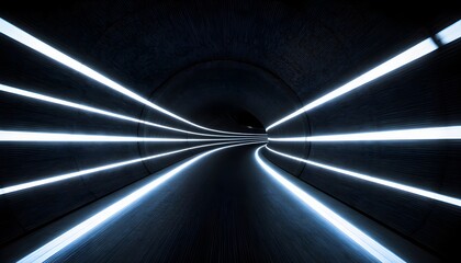 light trails on the tunnel