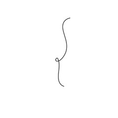 Abstract thread for balloon