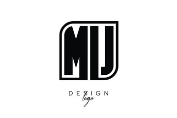 MU Block Monogram Logo – Bold Geometric Lettermark in Rectangular Style for Modern Branding & Identity