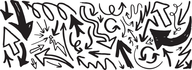 arrow doodles, abstract arrows, sketch arrows, hand drawn arrows, funky arrow shapes, creative arrows, doodle arrows, trendy arrows, artistic arrows, direction arrows, curved arrows, modern doodle arr