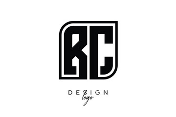 RW Block Monogram Logo – Bold Geometric Lettermark in Rectangular Style for Modern Branding & Identity