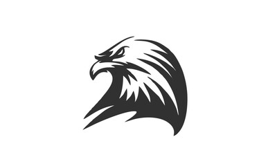 Powerful Eagle Head Logo Design, Symbolizing Strength and Freedom