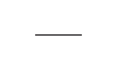 Minimalist horizontal line graphic on a plain white background, symbolizing a simple divider or separator for design elements