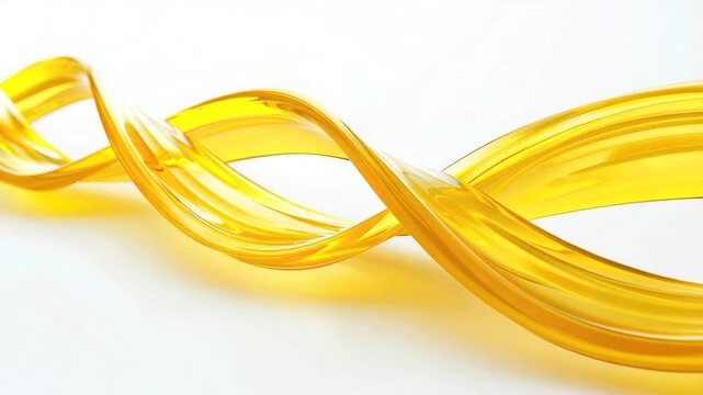 A close-up shot of a bright yellow object on a white background, suitable for use in commercial or editorial contexts