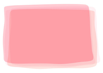 Hand-drawn pink brush square background