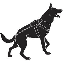 vector illustration of a dog