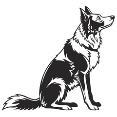 vector illustration of a dog