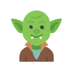 Halloween goblin png green monster cartoon character illustration