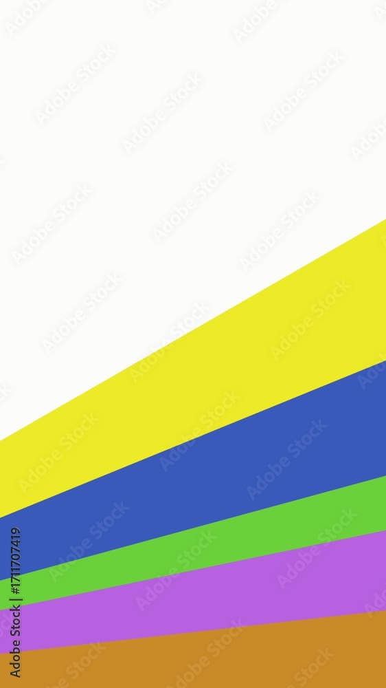 Poster elegant abstract motion graphics mustard gold white diagonal wipe video transition vertical video. m
