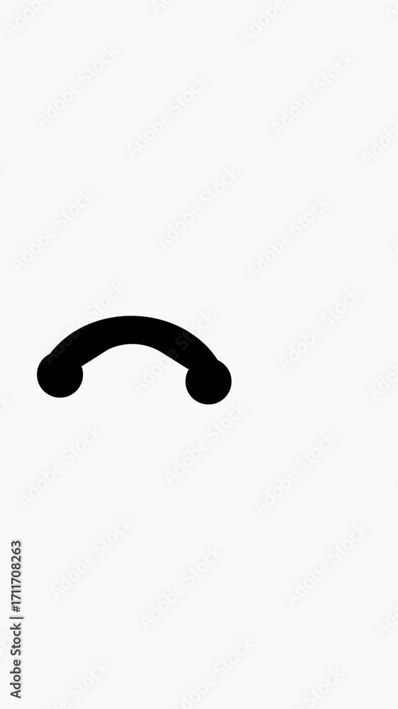 Poster incoming call animation vertical video phone icon wireless signal communication technology smartphon