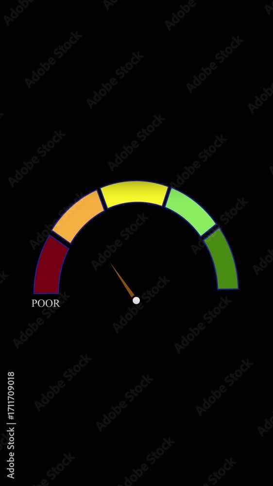 Poster business data visualization technology abstract background vertical video. poor rating scale measure