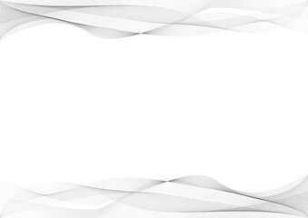 ラインウェーブ グラフィック 背景素材 モノクロ