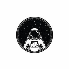 Astronaut in space suit ready for cosmic exploration journey.