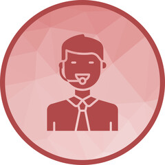 Commentator icon vector image. Suitable for mobile apps, web apps and print media.