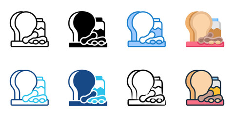 Nut Butter Nation icon set multiple style collection 
