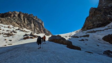 snow covered mountains