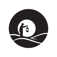 charity vector silhouette clip art logo design illustration