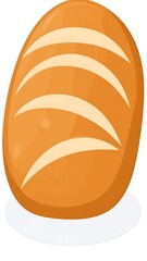 Cartoon loaf of bread