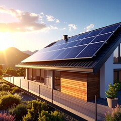 Dedicated civil engineer in safety vest and hard hat reviewing project blueprints on a construction site at sunset