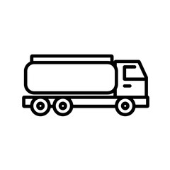 Fuel Transport Vehicle Tanker Truck Icon