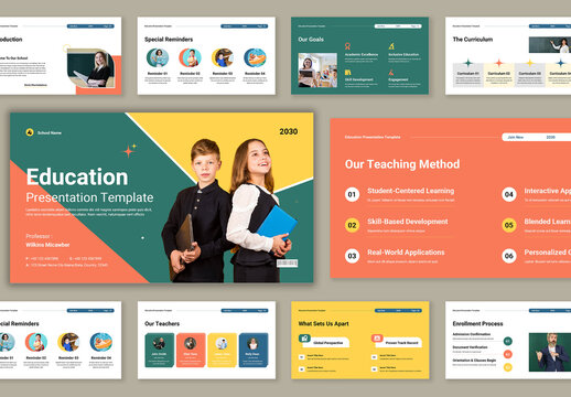 Education Presentation Template Layout