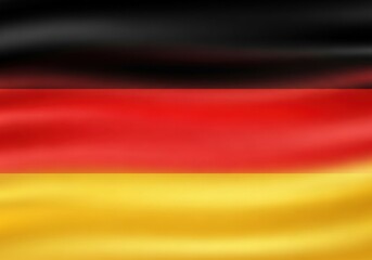 Obraz premium Waving german flag with black red and gold colors