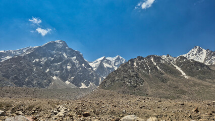 mountain landscape with snow
