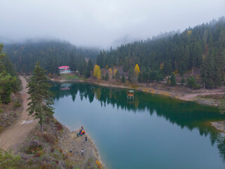 Fototapeta premium Aerial view of Akgöl, Sinop