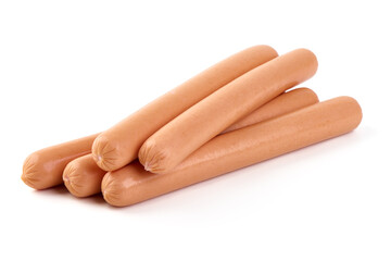 Viennese Boiled Sausages, isolated on a white background. © GSDesign