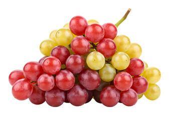 Fototapeta premium Fresh Red and Green Grapes Cluster Vibrant Fruit Healthy Eating Food Photography isolated on transparent background