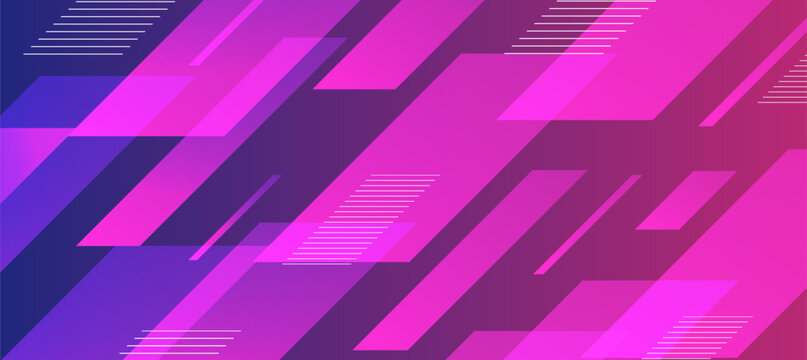Colorful abstract background with translucent magenta and purple rectangles in a dynamic diagonal pattern